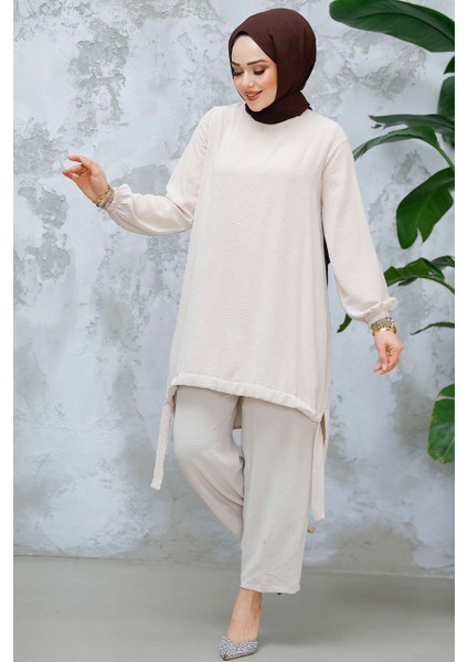 Bej Tesettür Ikili Takım 65876BEJ