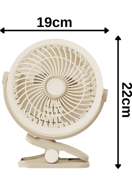 3 Kademe USB Şarjlı Mandallı 360° Taşınabilir Fan Vantilatör Soğutucu YS2545 modelleri