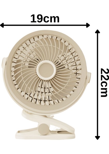 3 Kademe USB Şarjlı Mandallı 360° Taşınabilir Fan Vantilatör Soğutucu YS2545 modelleri