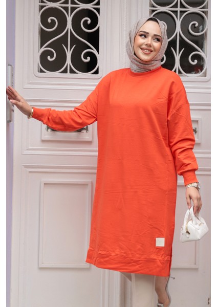 Açık Kırmızı Tesettür Tunik 30645AK