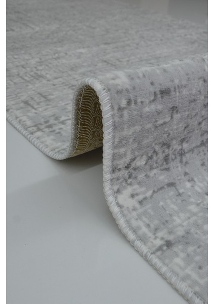 Kaymaz Tabanlı Kesme Kabartmalı Salon Koridor Mutfak HALISI5002G Gri fırsatları