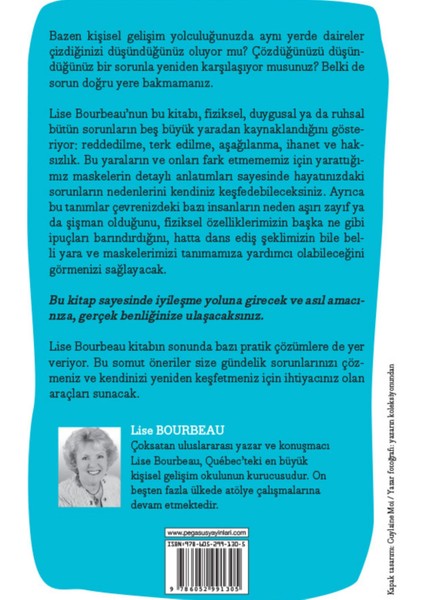 – Lise Bourbeau 'Kendiniz Olmanızı Engelleyen 5 Yara' Türkçe Kişisel Gelişim Kitabı, Ciltsiz, 248 Sayfa indirimleri