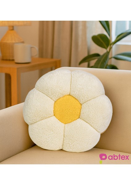 4'lü Dekoratif Papatya Şeklinde Peluş Yastık 40 cm – Yumuşak ve Konforlu Tasarım fırsatları