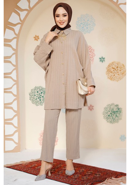 Pileli Vizon Tesettür Ikili Takım 2817V fiyatları