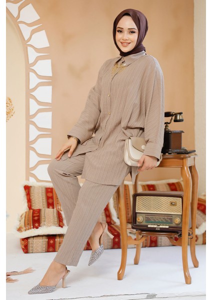 Pileli Vizon Tesettür Ikili Takım 2817V modelleri