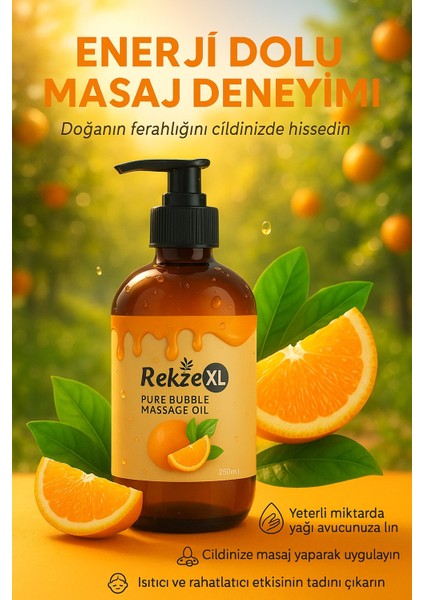 Portakal Aromalı Aphrodisiac Yenilebilir Büyük Boy Vücut Aromaterapi Masaj Yağı 250 ml modelleri