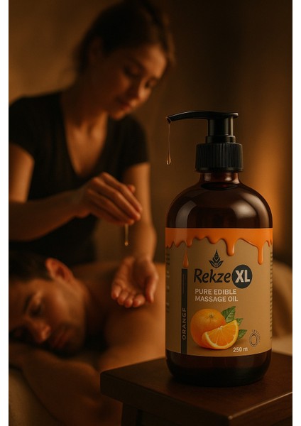 Portakal Aromalı Aphrodisiac Yenilebilir Büyük Boy Vücut Aromaterapi Masaj Yağı 250 ml indirimleri