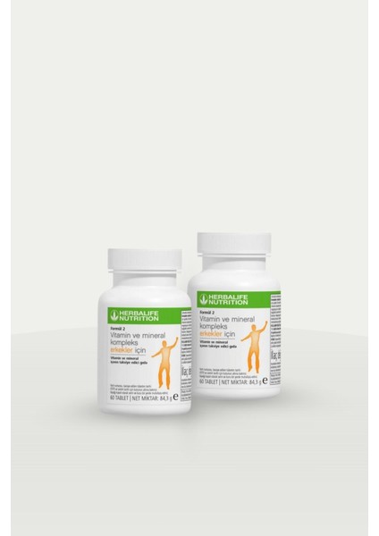Erkekler Için Vitamin ve Mineral Kompleksi 2’li Set (60+60 Tablet) – Multivitamin Takviyesi