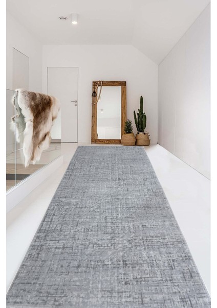 Kaymaz Tabanlı Kesme Kabartmalı Salon Koridor Mutfak HALISI5002G Gri fiyatları