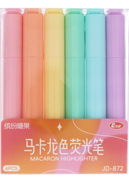 6'lı Highlighter Pastel Renk Fosforlu Kalem Seti fiyatları