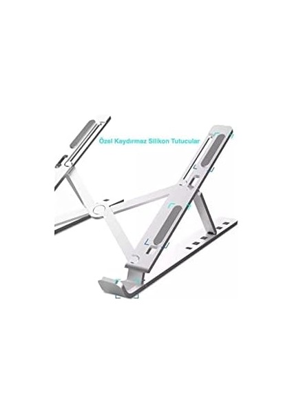 Macbook Laptop Bilgisayar Standı Notebook Özel Yükseltici Stand Tablet Tutucu Ayarlı Metal Metal Stand fiyatları