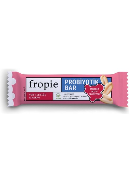 Yer Fıstığı & Kakaolu Probiyotik Bar - 35 g - 12 adet indirimleri