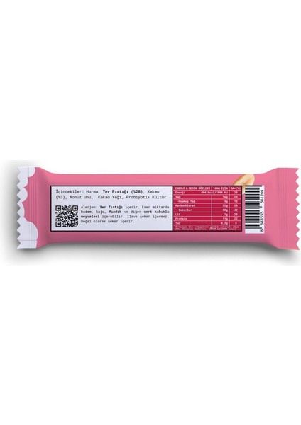 Yer Fıstığı & Kakaolu Probiyotik Bar - 35 g - 12 adet