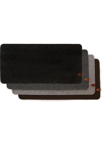 Keçe Mousead (50X100 Cm) (Antrasit) Oyuncu Gamer Mouse Ad, Büyük Boy Large Ofis Tii Mouse Ed, Fare Altlığı, Düz Masa Koruyucu Klavye Altı Mousead