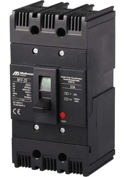 50A 3p 25KA Termik Manyetik Şalter - Sabit Tip