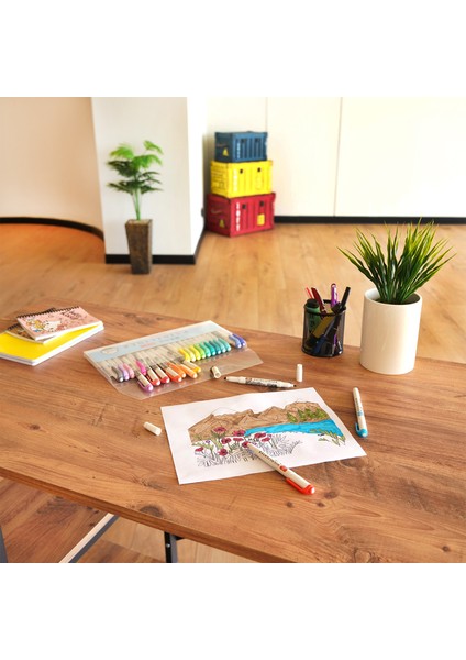 25'li Çift Taraflı Highlighter Pastel Renk Fosforlu Kalem Seti modelleri