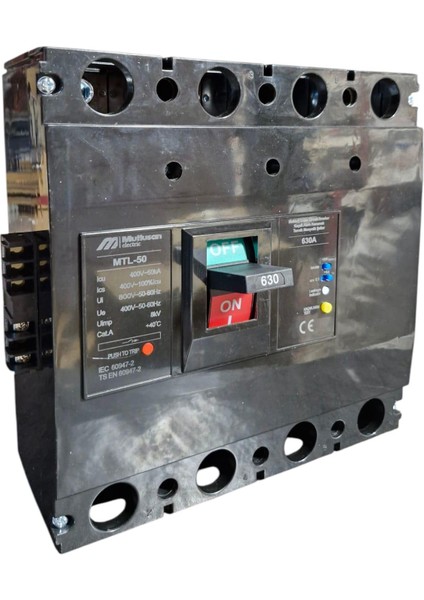630A 4p 50KA Termik Manyetik Şalter - Kaçak Akımlı