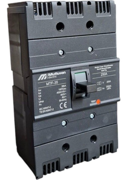 250A 3p 35KA Termik Manyetik Şalter - Sabit Tip