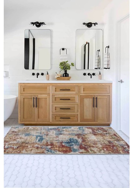 Dijital Yıkanabilir Kaymaz Salon Halısı Mutfak Halısı Yolluk Balkon Halısı DC-7274 fiyatları