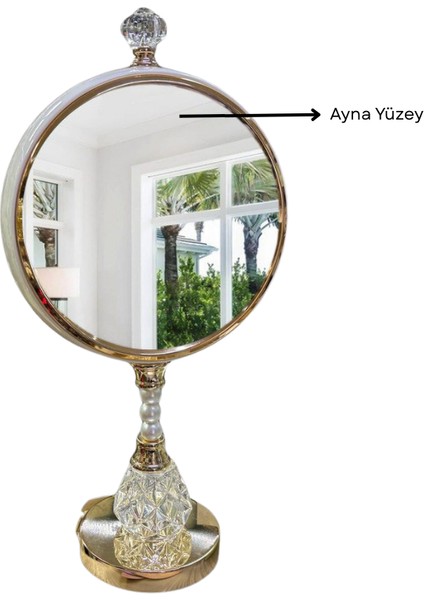 Bombe Camlı Aynalı Masa Saati A5522131 fiyatları