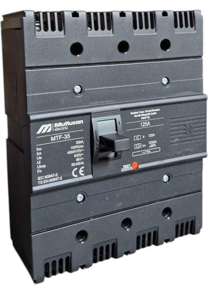 125A 4p 35KA Termik Manyetik Şalter - Sabit Tip
