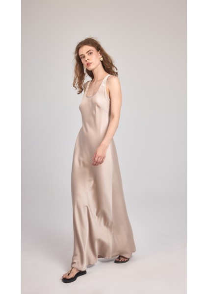 Bella - Saten Maxi Elbise fırsatları