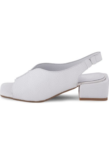 Pany Hakiki Deri Lastik Bağlama Detaylı Rahat Şık Topuklu Ayakkabı fiyatları