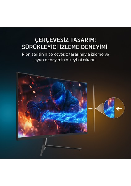 Rion R40 24'' 240Hz 0.5ms Fhd Va Panel Gaming Monitör (Sıfır Ölü Piksel Garantili)