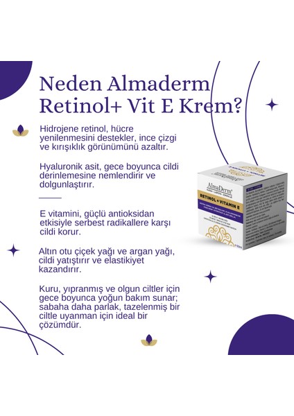 Retinol + Vitamin E Gece Bakım Kremi fiyatları