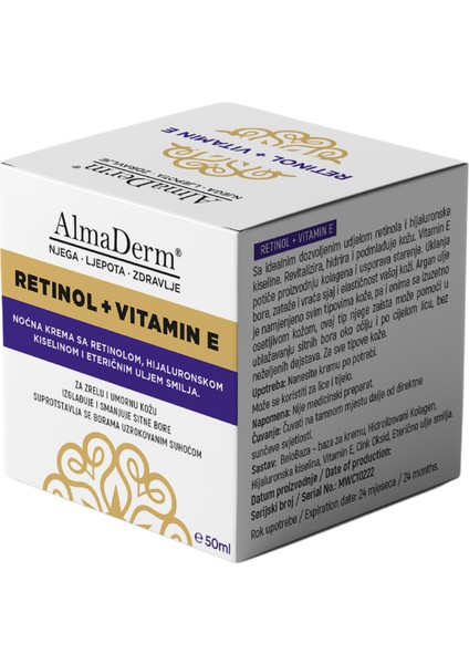 Retinol + Vitamin E Gece Bakım Kremi modelleri