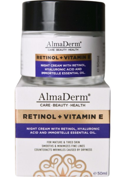 Retinol + Vitamin E Gece Bakım Kremi fırsatları