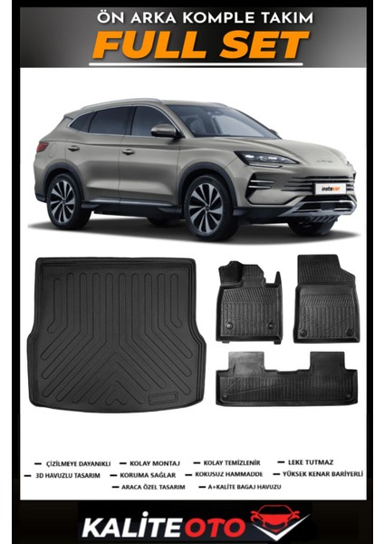 Byd Seal-U Bagaj Havuzu+4.5d Havuzlu Paspas Seti 2024 Model