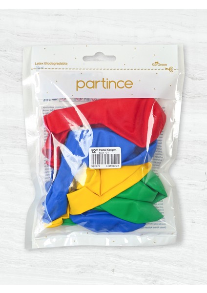12 Adet Standart Boy 12'' Pastel Karışım Balon indirimleri