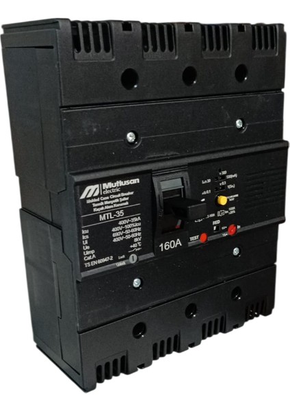 160A 4p 35KA Termik Manyetik Şalter - Kaçak Akımlı