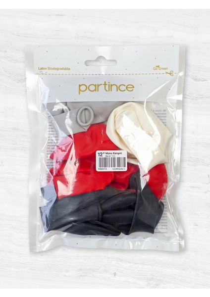 12 Adet Standart Boy 12'' Mono Karışım Balon indirimleri
