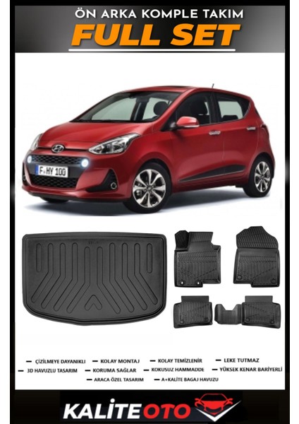 Hyundai I10 Bagaj Havuzu+4.5d Havuzlu Paspas Seti 2013 Model