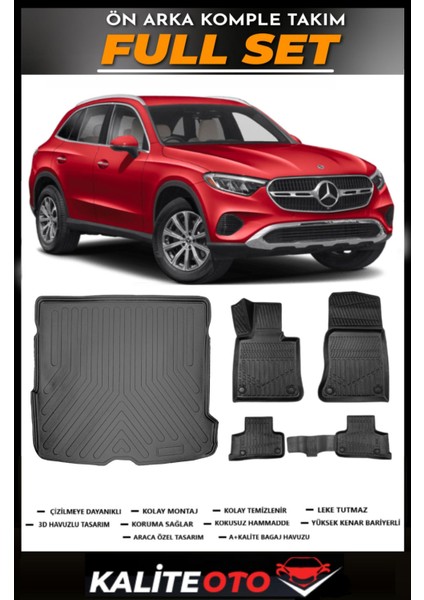 Mercedes Glc Suv Bagaj Havuzu+4.5d Havuzlu Paspas Seti 2023 Model