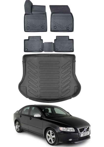 Volvo S40 2011 Model Bagaj Havuzu Araca Özel Siyah Paspas Takımı