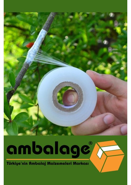 Aşı Streci Aşı Bandı Aşı Yeri Sarma Streci 10 CmX150M Sağlam Yapışma