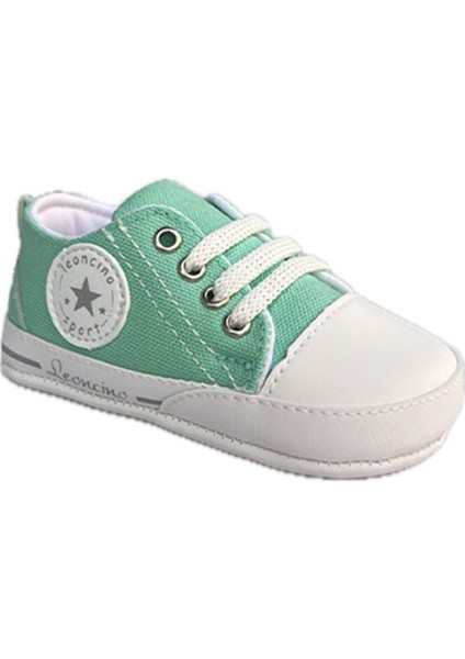 Leoncıno 18-19 Bağcıklı Patik Ayakkabı Mint Yeşili