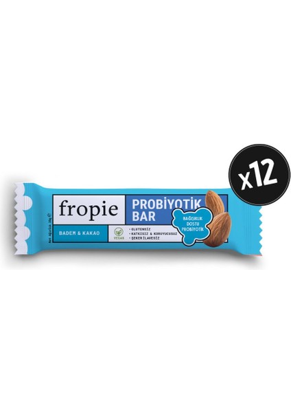Badem & Kakaolu Probiyotik Bar - 35 g - 12 adet fırsatları