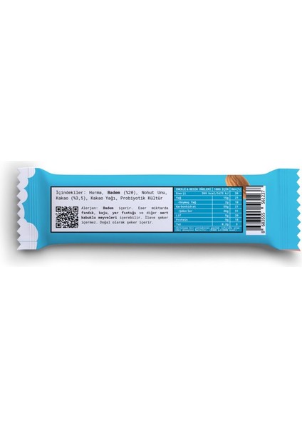 Badem & Kakaolu Probiyotik Bar - 35 g - 12 adet