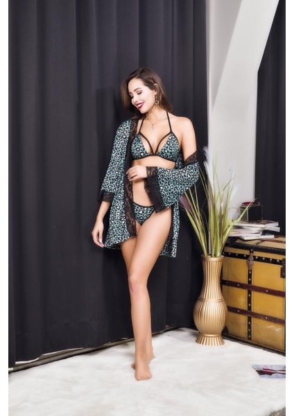 Izabel Kadın Tanga Üçlü Sabahlık Takım fiyatları