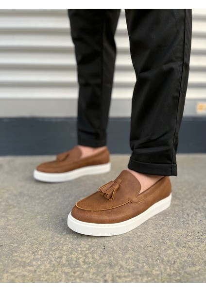 JY153 Bloom Bağcıksız Püsküllü Cilt Erkek Günlük Spor Klasik Ayakkabı Cbt - Taba fiyatları