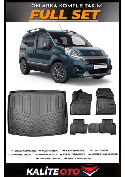 Fiat Fiorino Bagaj Havuzu+4.5d Havuzlu Paspas Seti 2007 Model