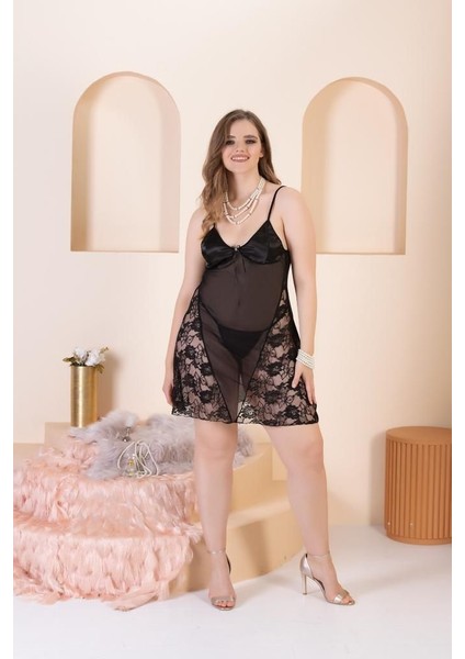 Izabel Kadın Battal Kısa Gecelık Fantazı Tul fiyatları