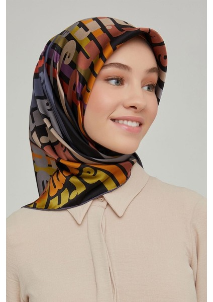 Nostalji Serisi Sura Ipek Eşarp 8617DS-09