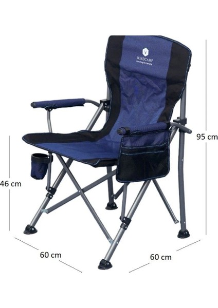 Katlanır Kamp Sandalyesi Lüx Mavi fiyatları