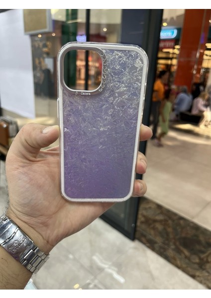 Iphone 15 Kamerası Taşlı Renkli Hologram Kılıf