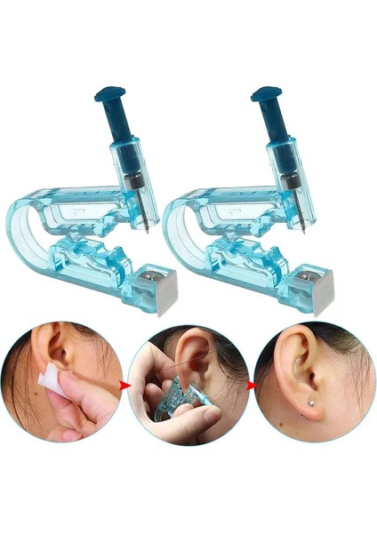 4 Adet Kulak Delme Aparatı Kulak Delme Tabancası (Piercing Delim) modelleri